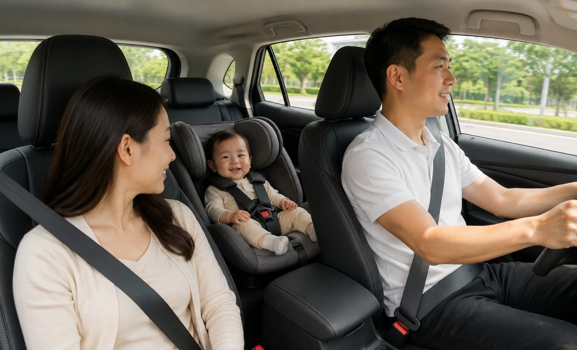 Từ 1/7, chở trẻ trên ô tô không có ghế an toàn bị phạt như thế nào?